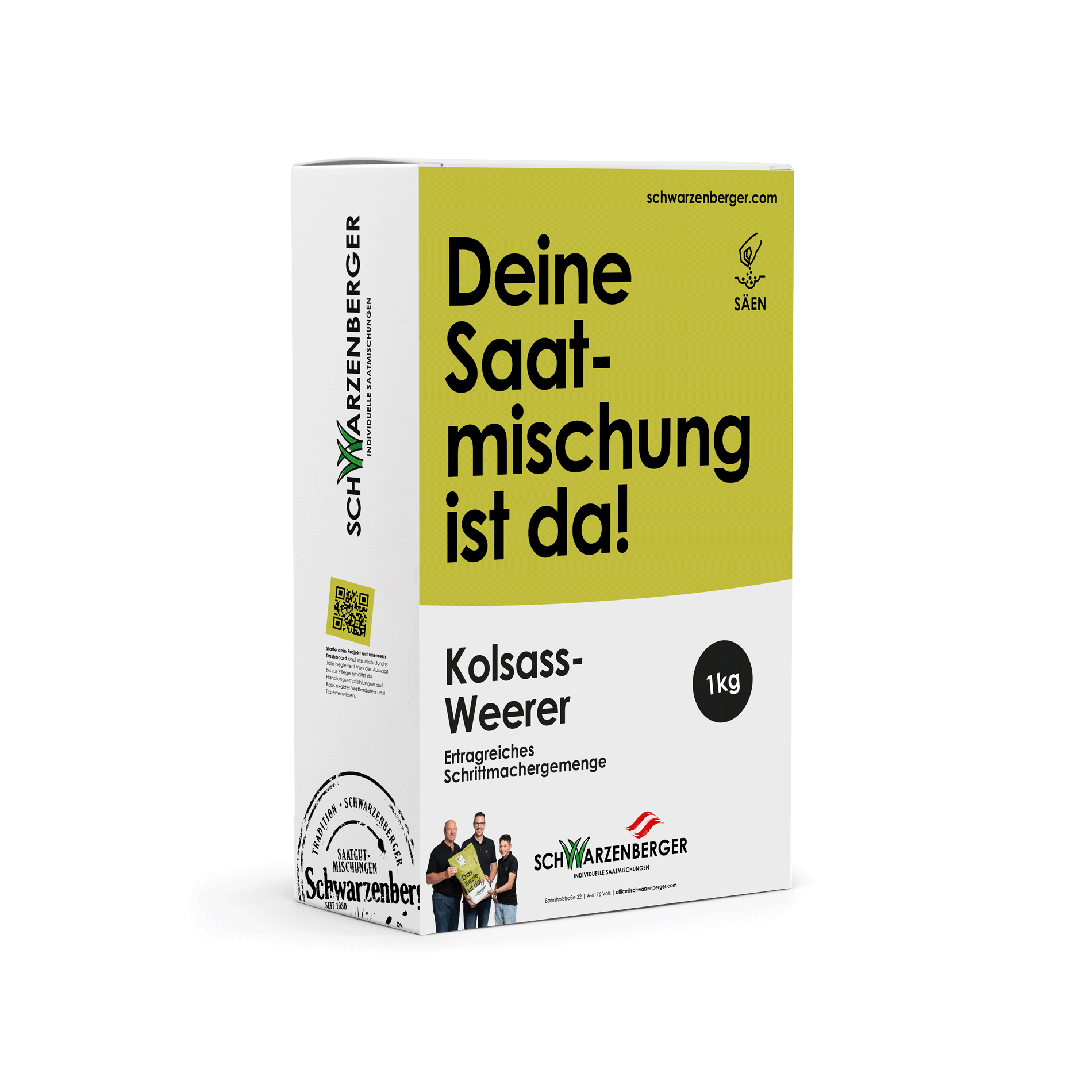 Schwarzenberger Ertragreiches Schrittmachergemenge (Kolsass-Weerer-dasOriginal) 1 kg Verpackung