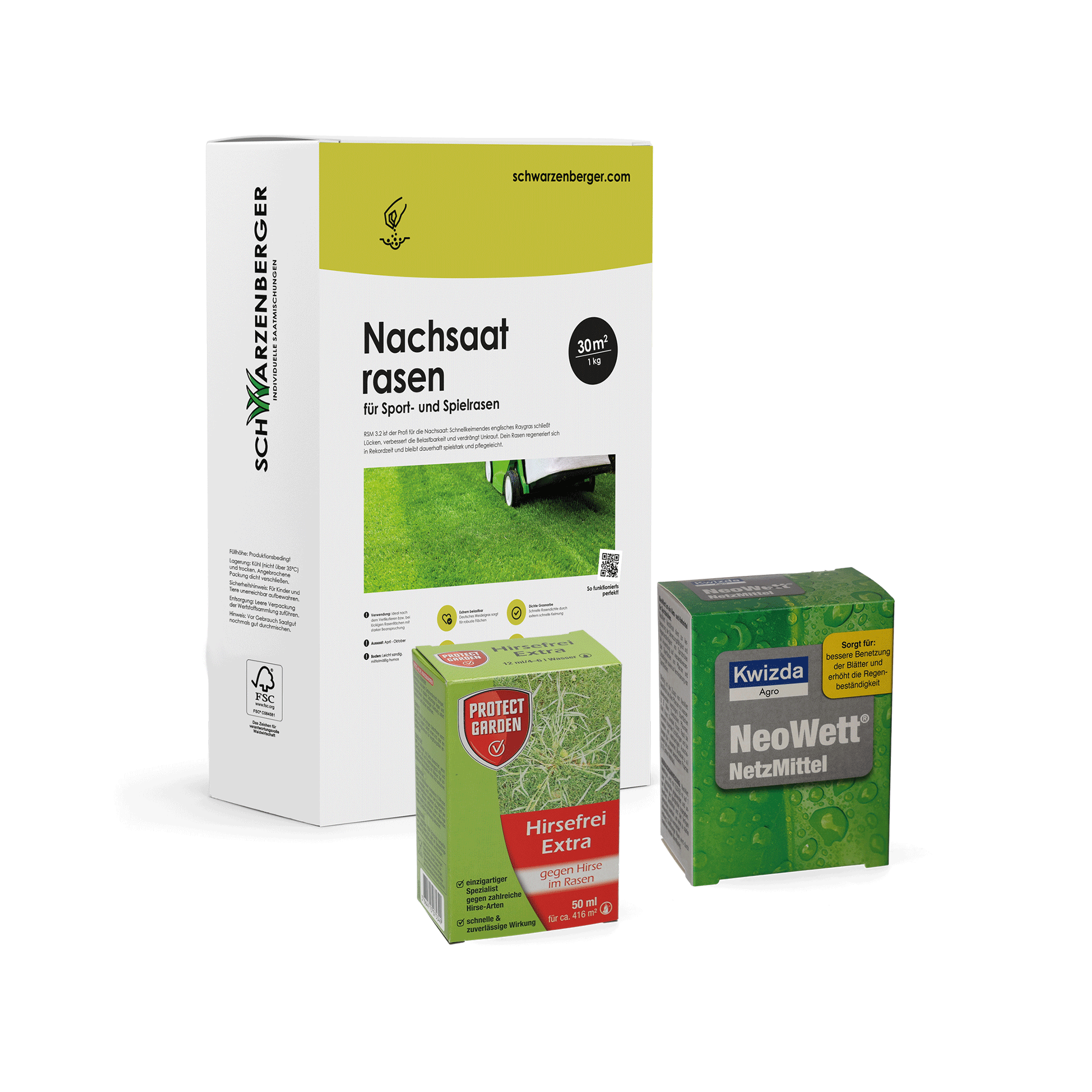 Hirsefrei und Nachsaatrasen RSM 3.2 Produktbündel