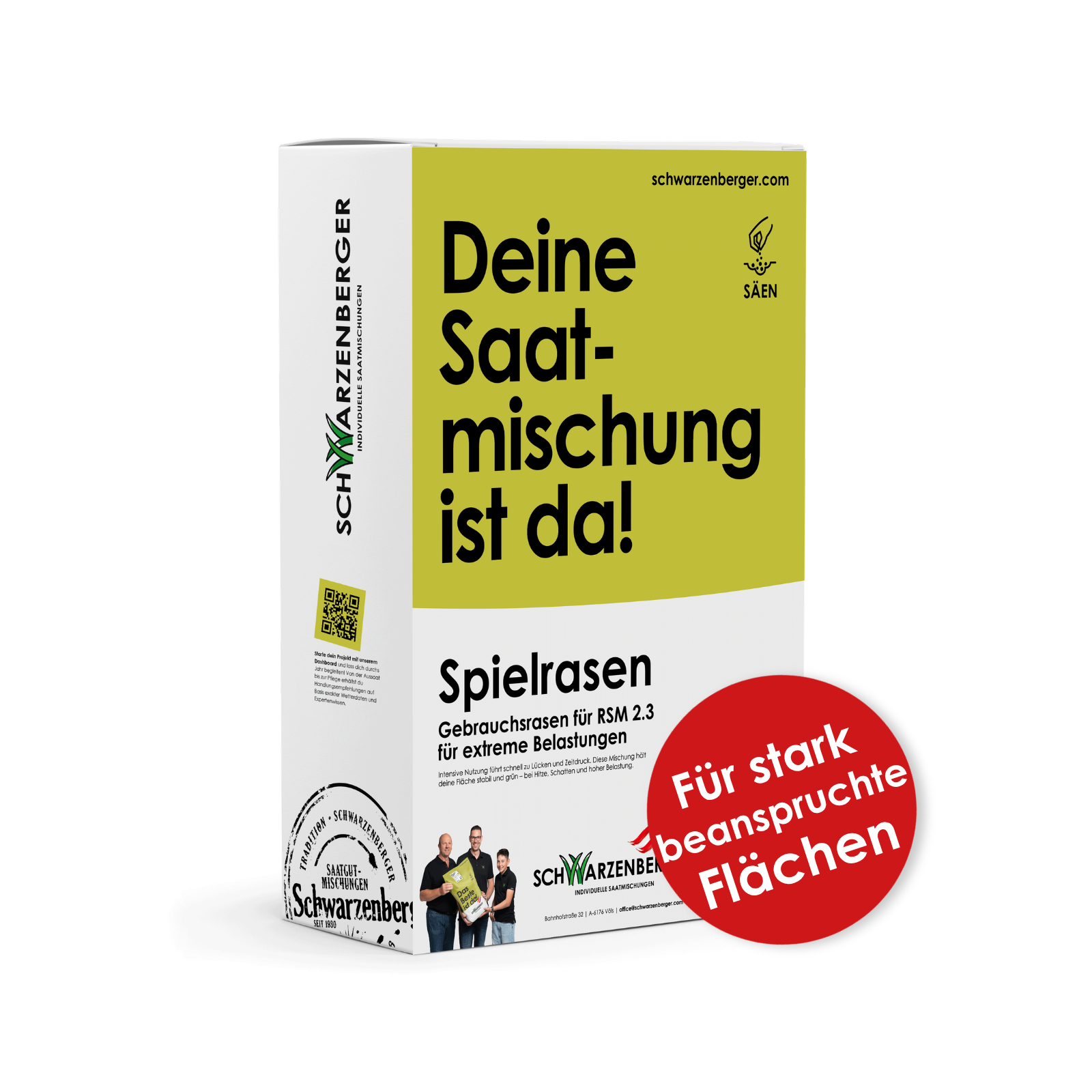 Widerstandskräftiger Gebrauchs- und Spielrasen für extreme Belastungen (RSM 2.3)