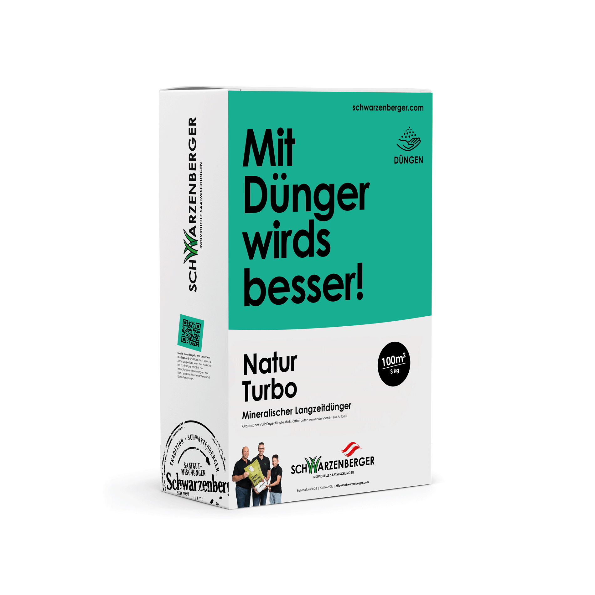 Natur Turbo 3 kg Schwarzenberger: Gesunde Rasenpflege fr belastbare  Grnflchen